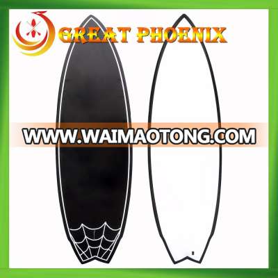 Fish tail SUP board with carbon fiber design